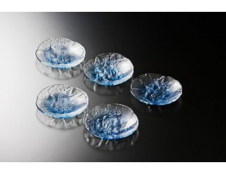 Набор тарелок малые 5шт СЕКИТЕЙ синий Soga Glass B43764Z