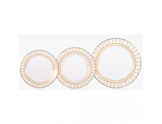 Набор тарелок на 6 персон 18 предметов Japonica Жёлтые дольки J06-018GL-2
