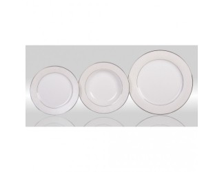 Набор тарелок на 6 персон 18 предметов Japonica Серый шелк PL-8008PLem-2