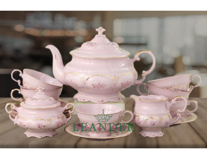 Сервиз чайный 15 предметов 6 персон Leander Соната Нежность