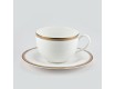 Чайная пара 210мл Royal Bone China Золотая вышивка
