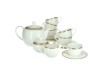 Сервиз чайный на 6 персон 17 предметов Royal Bone China Золотая вышивка