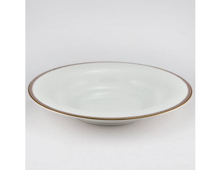 Набор тарелок суповых 6шт 24см Royal Bone China Золотая вышивка