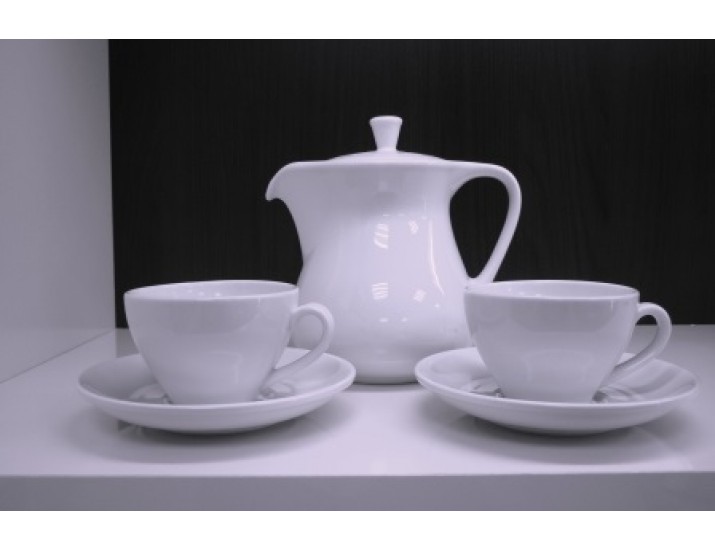 Сервиз чайный на 6 персон 15 предметов Royal Porcelain Public Белый Жемчуг