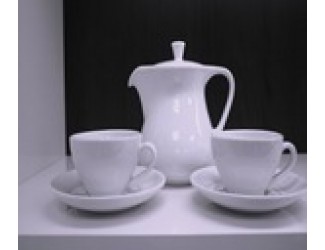 Сервиз кофейный на 6 персон 15 предметов Royal Porcelain Public Белый Жемчуг