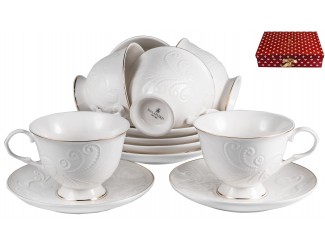 Набор чайных пар на 6 персон 12 предметов Balsford Грация Евника 101-30006