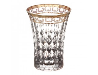 Набор стаканов для воды 6шт 360мл Bohemia Design Lady Diamond Eclat Золотой узор