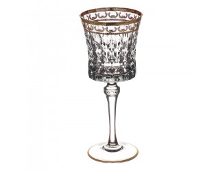 Набор бокалов для вина 6шт 270мл Bohemia Design Lady Diamond Eclat Золотой узор