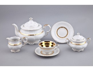 Сервиз чайный Rudolf Kampf Национальные традиции 15 предметов 6 персон декор 1767 07160725-1767