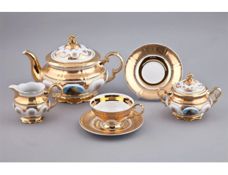 Чайный сервиз на 6 персон 15 предметов Rudolf Kampf Национальные традиции (Египет) Великие святыни Ислама