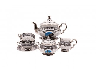 Чайный сервиз на 6 персон 15 предметов Rudolf Kampf Национальные традиции (Марокко) Великие святыни Ислама