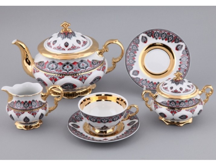 Сервиз чайный Rudolf Kampf Национальные традиции 15 предметов 6 персон (линия Саудовская Аравия1) 07160725-2125