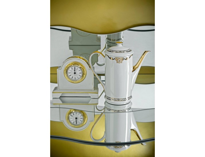 Сервиз кофейный Rudolf Kampf Роза и ленты мокко 15 предметов 6 персон декор 2274 золото