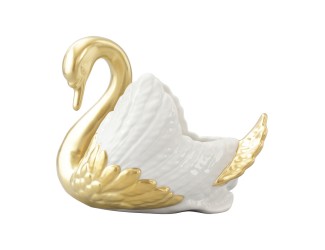 Лебедь Rudolf Kampf конфетница (золото с белыми крылья) 20118426-2106k