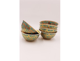 Набор пиал Rudolf Kampf Александия 12см 6шт бирюза 36161322-2282