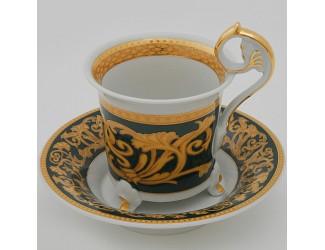 Чайная пара 200мл Rudolf Kampf Византия декор0593 зелёный 40120435-0593