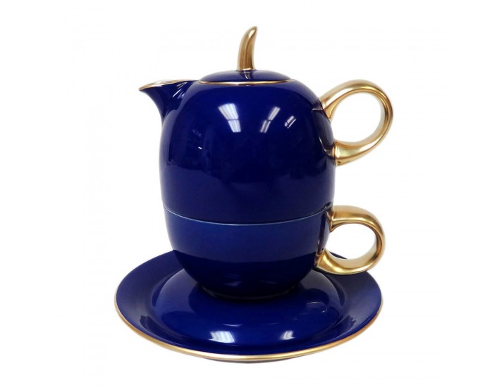 Восточный набор Rudolf Kampf  Duo 3 предмета (чайник0,4+чашка0,2), синий 42140825-2554