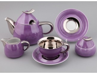 Сервиз чайный Rudolf Kampf Кельт на 6 персон 15 предметов фиолетовый 52160728-2401k