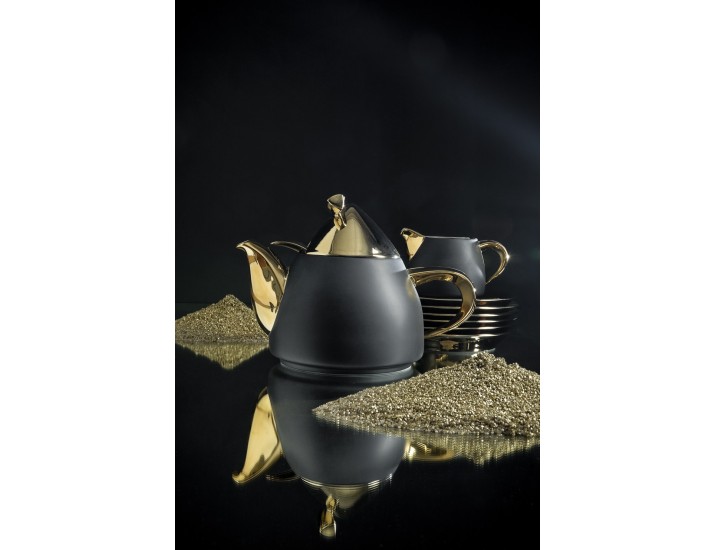 Сервиз чайный Rudolf Kampf Кельт на 6 персон 15 предметов черный 52160728-251Bk