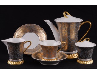 Сервиз чайный Rudolf Kampf Византия 15 предметов на 6 персон матовое золото 57160725-2241k