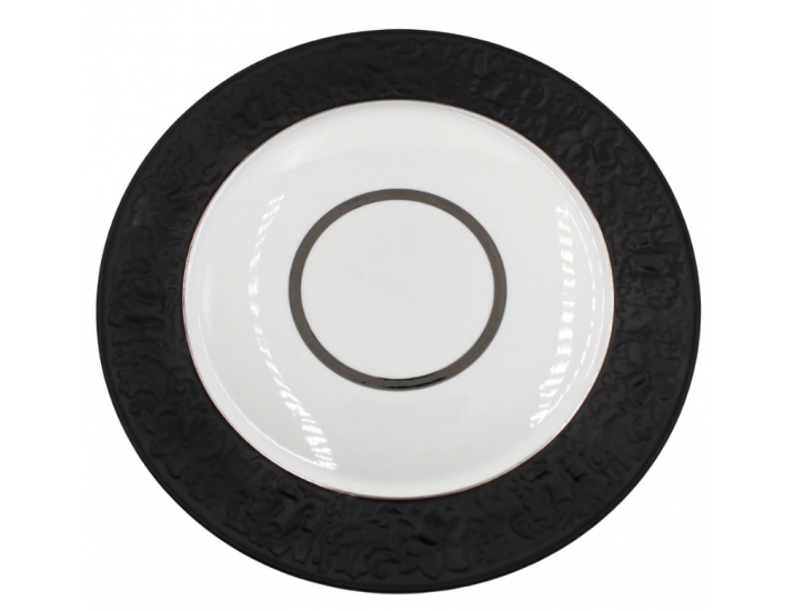 Тарелка суповая 25см Rudolf Kampf Древний Египет декор 2110 черный 61110225-2110