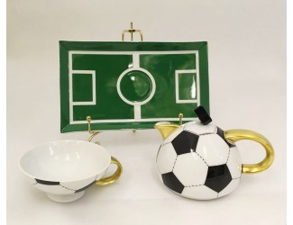 Подарочный набор Rudolf Kampf "Футбол" на 1 персону 3предмета, чёрно-белый с зелёным 66140825-2262