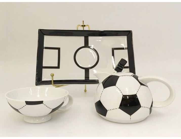 Подарочный набор Rudolf Kampf "Футбол" на 1 персону 3предмета черно-белый 66140825-2424