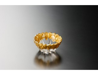 Салатник 12см МОНТАНА золото Soga Glass A5290Z