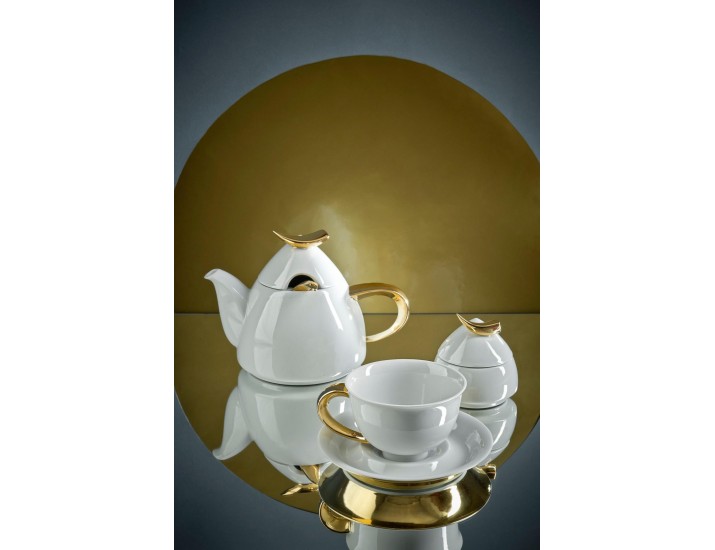 Сервиз чайный Rudolf Kampf Кельт на 6 персон 15 предметов золото 52160728-1124k