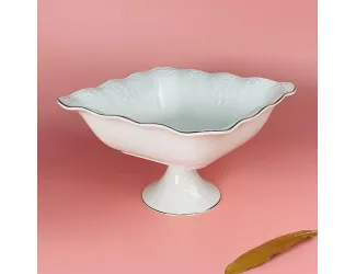 Квадратная фруктовница 18см на ножке Lenardi Агата 102-148