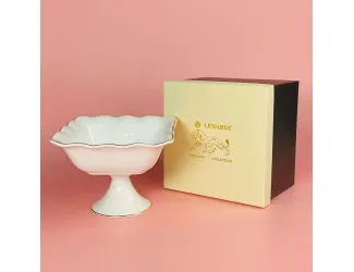 Квадратная фруктовница 25,5см на ножке Lenardi Агата 102-150