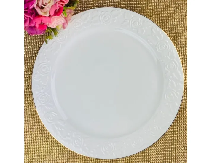 Блюдо круглое 30,5см Lenardi Белая роза 109-160