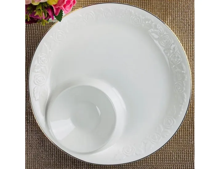 Менажница 29,5см Lenardi Белая роза 109-168