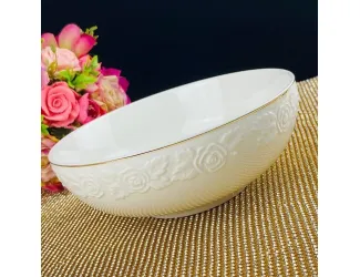 Салатник 18см Lenardi Белая роза 109-188