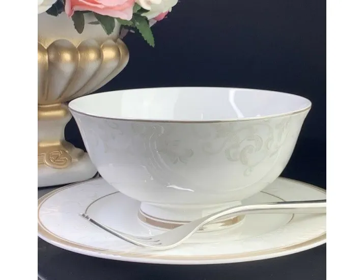 Набор из 6 салатников 15см Lenardi Серый шёлк 145-133