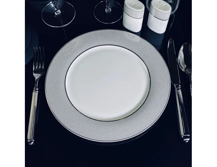 Набор из 6 тарелок 27см Lenardi Серебряная Симфония 145-521