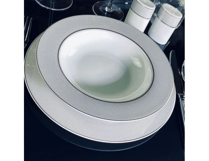 Набор из 6 глубоких тарелок 23см Lenardi Серебряная Симфония 145-523