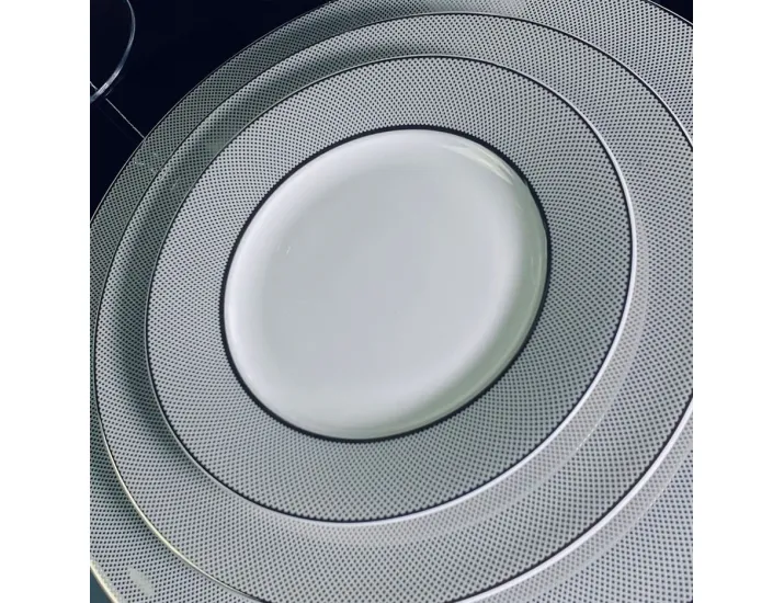 Набор из 6 тарелок 16,5см Lenardi Серебряная Симфония 145-526