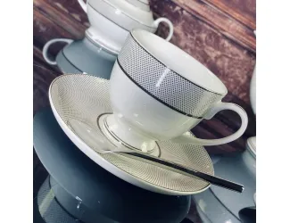 Кофейный набор 12 предметов 120мл Lenardi Серебряная Симфония 145-527