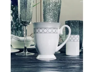 Кружка 300 мл Lenardi Версаль серебро 145-594