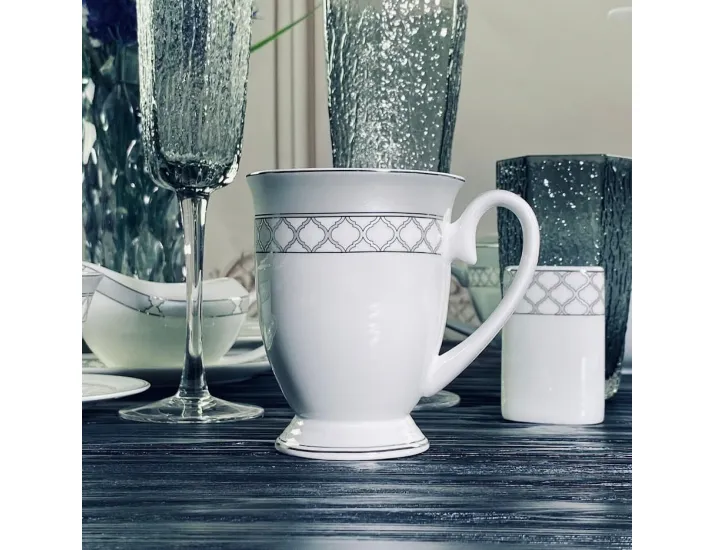 Кружка 300 мл Lenardi Версаль серебро 145-594