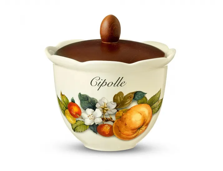 Банка с деревянной крышкой NUOVA CER Груша 16см