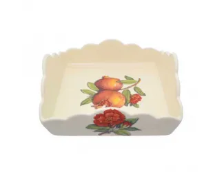 Салатник квадратный NUOVA CER Гранат 22см