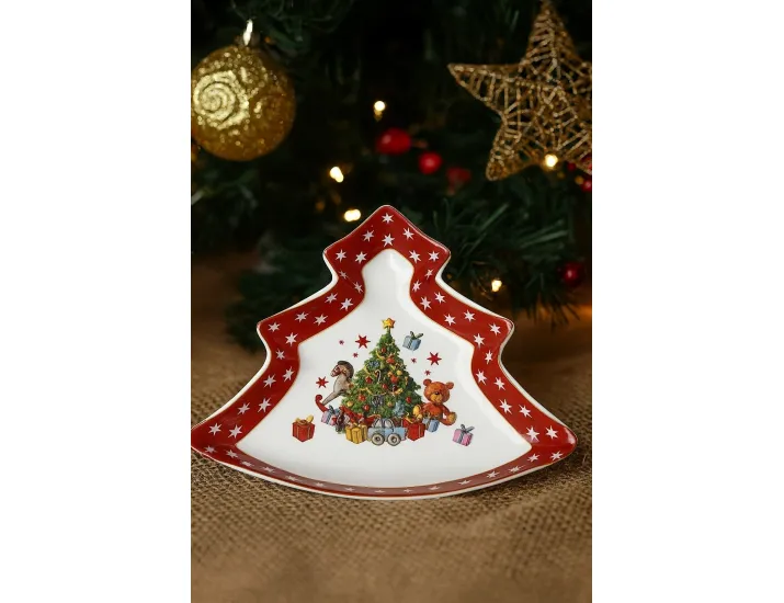 Блюдо 14см ЁЛКА Lenardi Новогодний 105-131