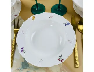 Набор из 6 глубоких тарелок 22х4,5см Lenardi Крокус 109-205