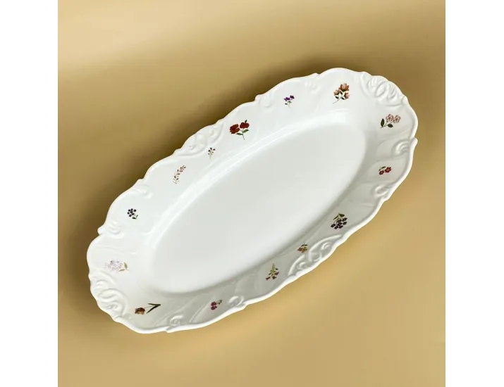 Овальное блюдо 39,5х24,5х5см Lenardi Крокус 109-209