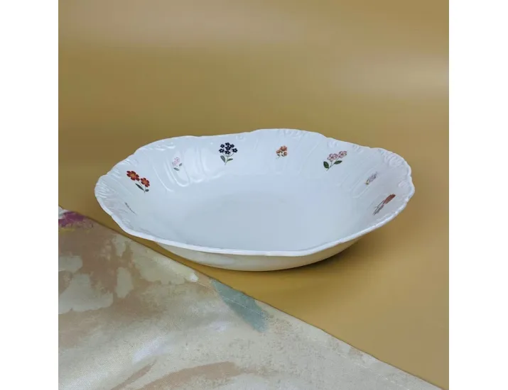 Круглое глубокое блюдо 26х5,5см Lenardi Крокус 109-219