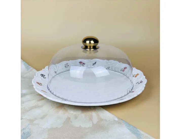 Блюдо 34х17см с крышкой Lenardi Крокус 109-223