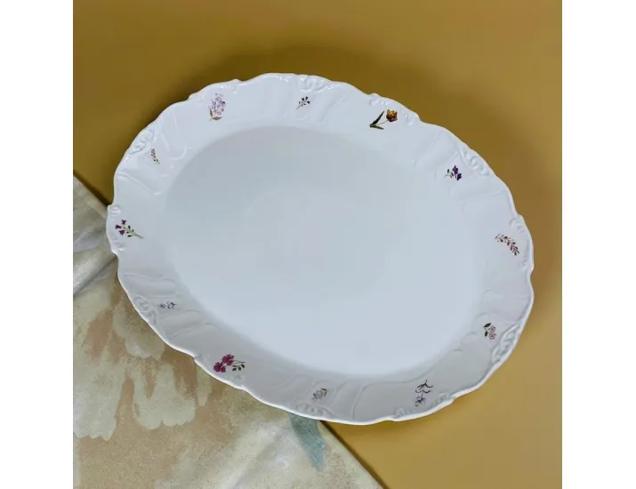 Овальное блюдо 37х27,5х3см Lenardi Крокус 109-231