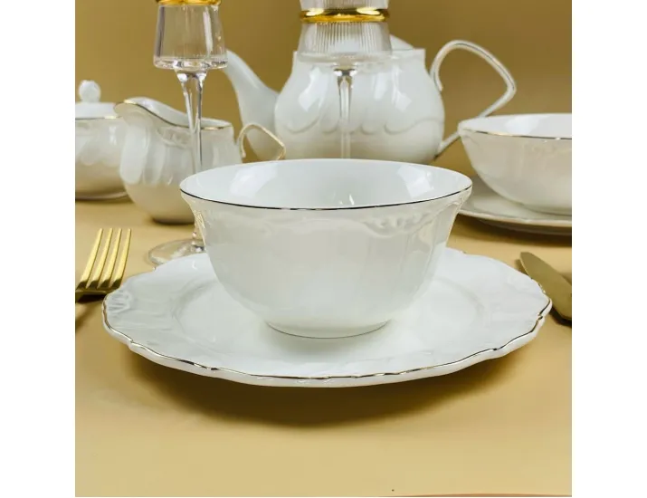  Набор из 6 салатников 13х6,5см Lenardi Крокус золото 109-237